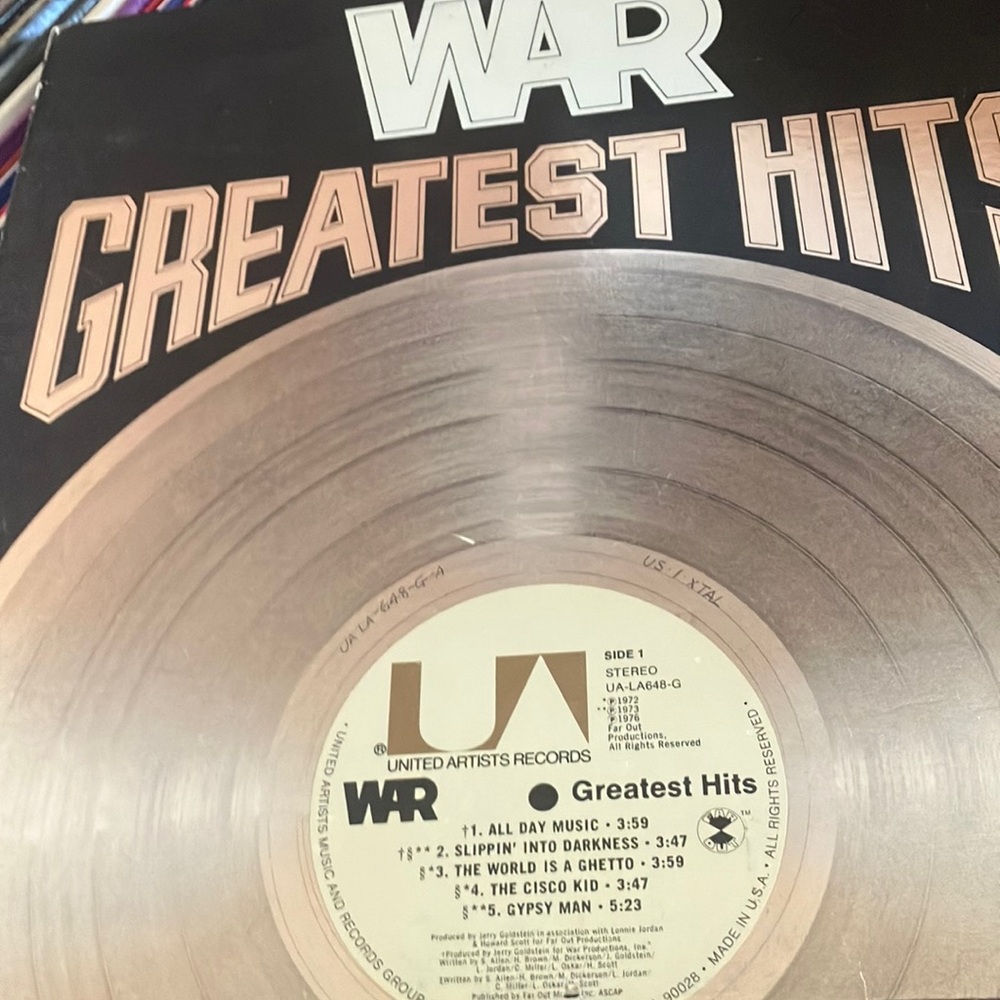 War Greatest Hits Vinyl Record